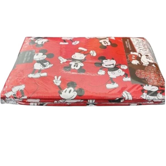 Disney Mickey Mouse 60" × 120" Peva Flannelback Tablecloth Rectangular Picnic - Picture 5 of 8